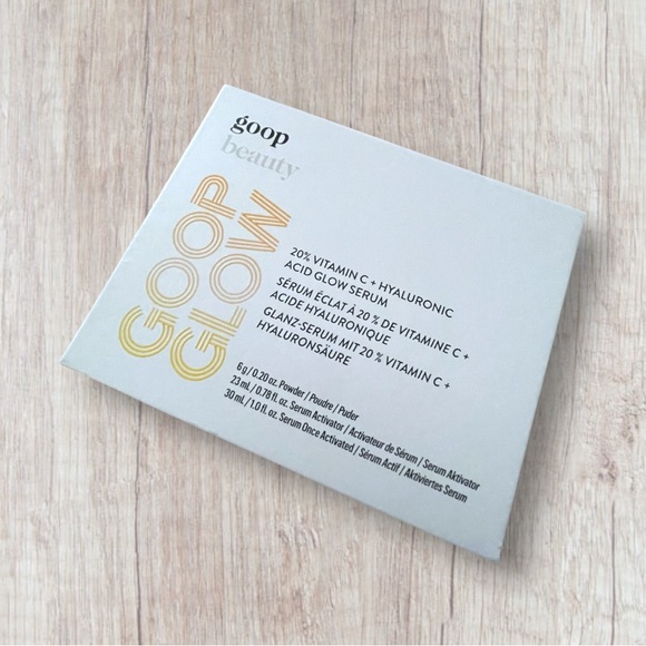 GOOPGLOW 20% Vitamin C + Hyaluronic Acid Glow Serum NIB